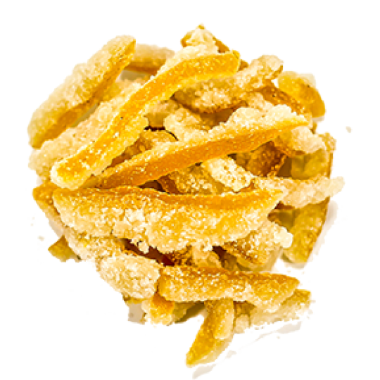 Casca de laranja cristalizada - 100g 